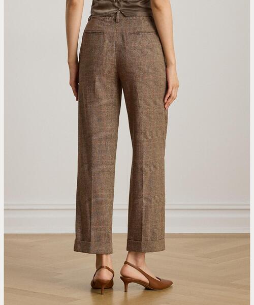 LAUREN RALPH LAUREN（ローレン ラルフ ローレン）の「グレン チェック プリーテッド クロップド パンツ（その他パンツ・レディース・マルチ・0/2/00/6/4）」の2枚目の写真