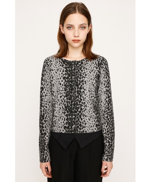 COMPACT LEOPARD C/D コンパクト レオパード カーディガン 秋服