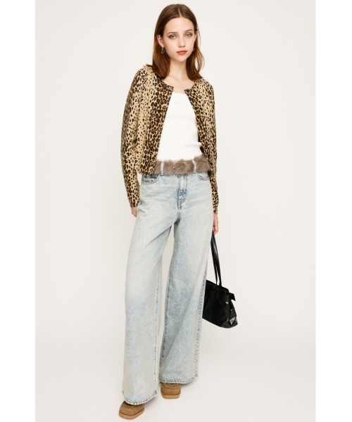 SLY（スライ）の「COMPACT LEOPARD C/D コンパクト レオパード カーディガン 秋服（カーディガン/ボレロ・レディース・ベージュ系その他/ブラック系その他2・FREE）」の13枚目の写真