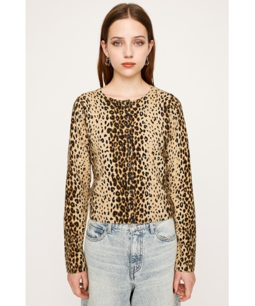 COMPACT LEOPARD C/D コンパクト レオパード カーディガン 秋服