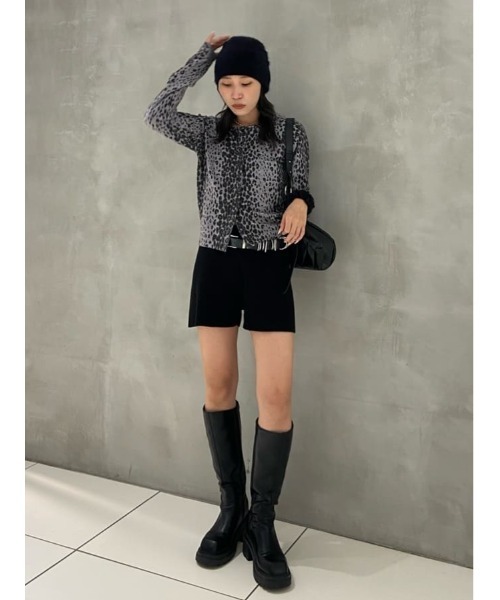 セール】COMPACT LEOPARD C/D コンパクト レオパード カーディガン 秋