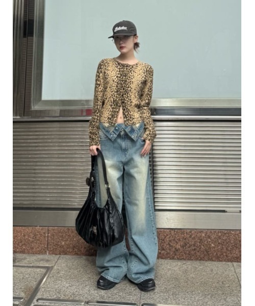 セール】COMPACT LEOPARD C/D コンパクト レオパード カーディガン 秋