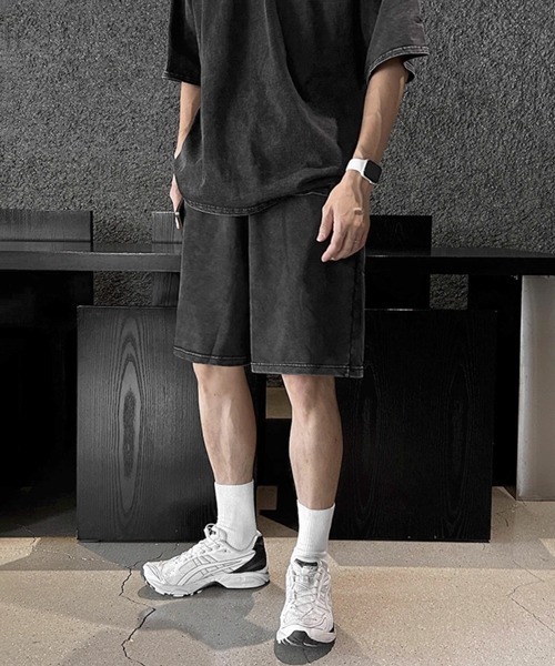 NOWLE（ノウル）の「【NOWLE】ウォッシュド Tシャツ＆ハーフパンツ セットアップ（セットアップ・メンズ・スミクロ・MEDIUM/LARGE/X-LARGE）」の20枚目の写真