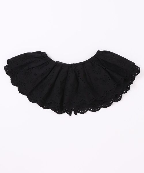 LOWRYS FARM（ローリーズファーム）の「レースエリ　588386（付け襟・キッズ・ブラック/オフホワイト・FREE）」の3枚目の写真