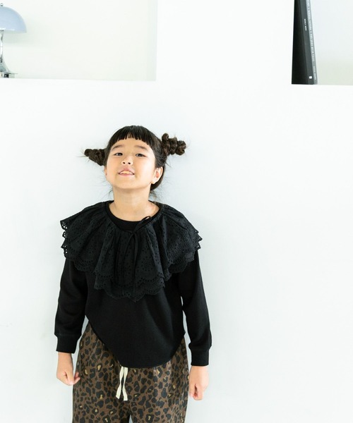 LOWRYS FARM（ローリーズファーム）の「レースエリ　588386（付け襟・キッズ・ブラック/オフホワイト・FREE）」の9枚目の写真