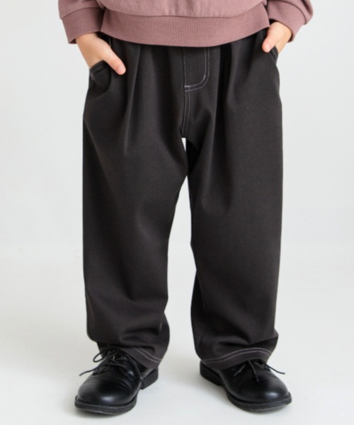 BRANSHES（ブランシェス）の「【ゆったり/ストレッチ】HUGOOD PANTS / ハグッドパンツ（その他パンツ・キッズ・ブラック/ベージュ/ネイビー/グリーン・110/120/130/140/90/150/80/100）」の2枚目の写真