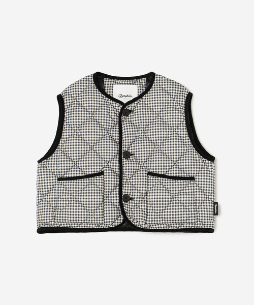 GYMPHLEX（ジムフレックス）の「Gymphlex | ナイロンタフタ キルトダウンショートベスト WOMEN（ダウンベスト・レディース・ブラック系その他・14）」の11枚目の写真