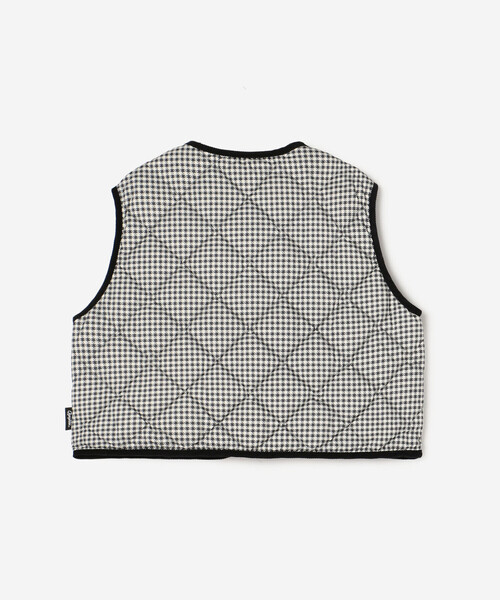 GYMPHLEX（ジムフレックス）の「Gymphlex | ナイロンタフタ キルトダウンショートベスト WOMEN（ダウンベスト・レディース・ブラック系その他・14）」の12枚目の写真