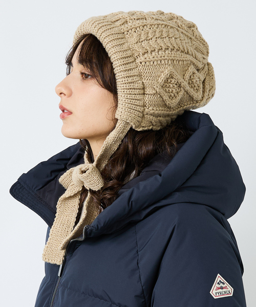 Ruben（ルーベン）の「【RUBEN/ルーベン】RUS-8356/ケーブルボンネット/CABLE BONNET/帽子/リボン【WEB限定】（キャップ・レディース・ブラック/アイボリー/グレー/ベージュ・フリー）」の7枚目の写真