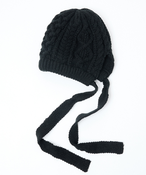 Ruben（ルーベン）の「【RUBEN/ルーベン】RUS-8356/ケーブルボンネット/CABLE BONNET/帽子/リボン【WEB限定】（キャップ・レディース・ブラック/アイボリー/グレー/ベージュ・フリー）」の9枚目の写真