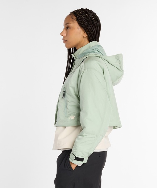 NEW BALANCE（ニューバランス）の「NB GREY パデッドショートジャケット（ブルゾン・レディース・セージグリーン/ブラック・LARGE/SMALL/MEDIUM/X-LARGE）」の10枚目の写真