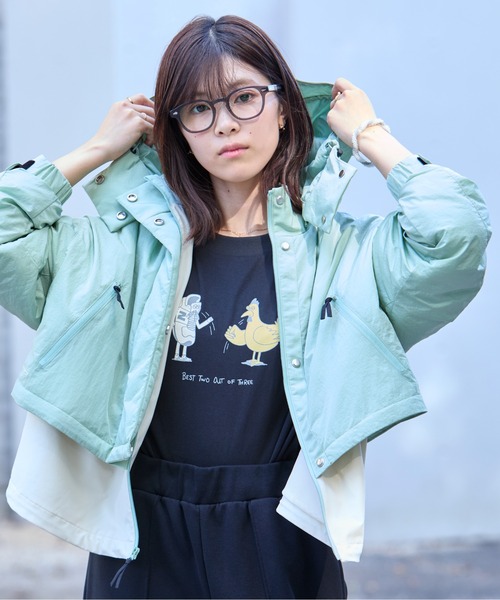 NEW BALANCE（ニューバランス）の「NB GREY パデッドショートジャケット（ブルゾン・レディース・セージグリーン/ブラック・LARGE/SMALL/MEDIUM/X-LARGE）」の16枚目の写真