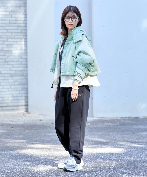 NEW BALANCE（ニューバランス）の「NB GREY パデッドショートジャケット（ブルゾン・レディース・セージグリーン/ブラック・LARGE/SMALL/MEDIUM/X-LARGE）」の15枚目の写真