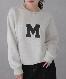 ビッグ シルエット フロント ロゴ 長袖 プルオーバー