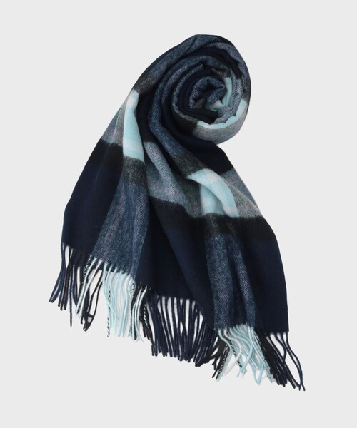 INDIVI(インディヴィ)の「ウォッシャブルウールストール(ストール/ショール・レディース・ネイビー系1/ライトグレー系1/ベージュ系1・00)」の4枚目の写真