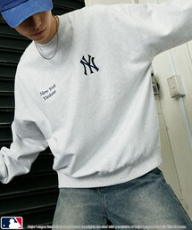 MLB/メジャーリーグベースボール 別注 SWEAT TOPS/裏起毛クルーネックスウェット(限定展開)