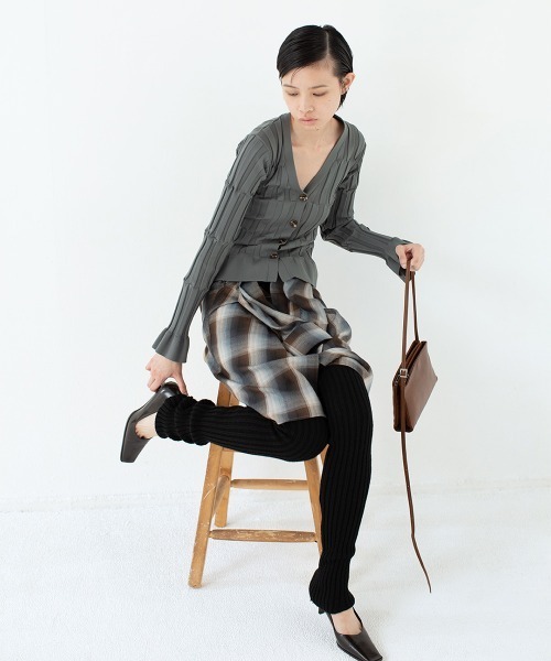 leinwande(ラインヴァンド)の「Relax Check Shirts(シャツ/ブラウス・レディース・ブルー/レッド・ONE SIZE)」の4枚目の写真