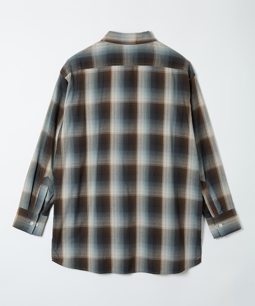 leinwande(ラインヴァンド)の「Relax Check Shirts(シャツ/ブラウス・レディース・ブルー/レッド・ONE SIZE)」の6枚目の写真