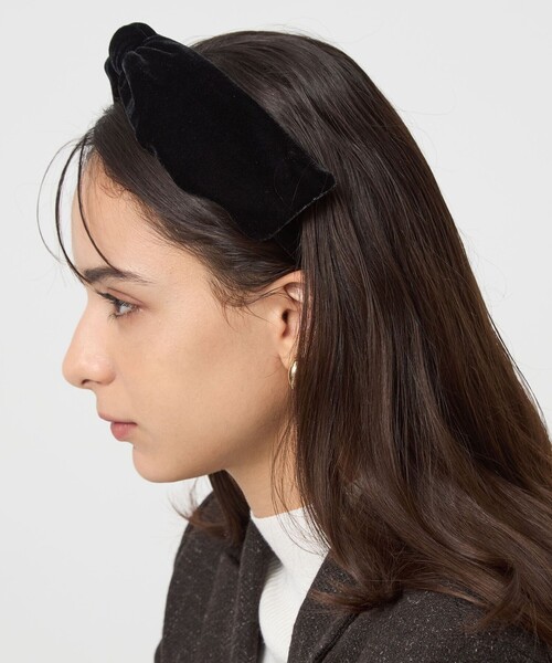 green label relaxing（グリーンレーベルリラクシング）の「リボン カチューシャ（カチューシャ・レディース・ブラウン系/ブラック・FREE）」の2枚目の写真