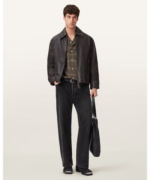 ALLSAINTS(オールセインツ)の「GARRISON LEATHER JACKET | GARRISON レザー ジャケット(その他アウター・メンズ・ブラウン系その他・XL/XS/L/M/S)」の7枚目の写真