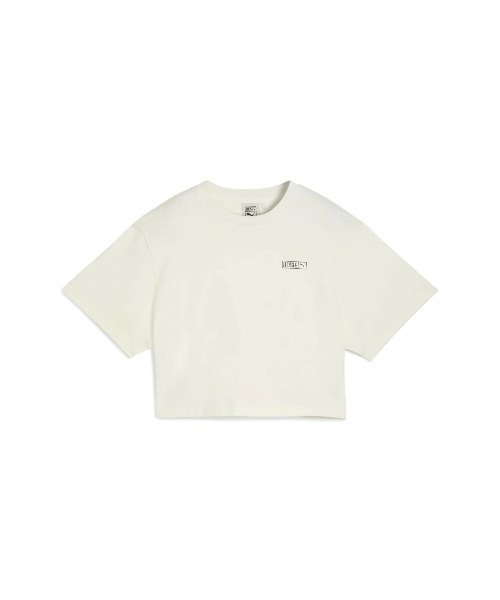 PUMA(プーマ)の「PUMA PUMA x ROSE RELAXED TEE(プーマ プーマ x ロゼ リラックスド Tシャツ)(Tシャツ/カットソー・レディース・ブラック系/ホワイト系・SMALL/MEDIUM/LARGE)」の3枚目の写真