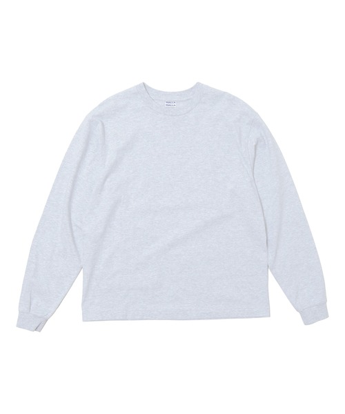 WALLA WALLA SPORT(ワラワラスポーツ)の「PRINTABLE L/S TUBE TEE / プリンタブル ロングスリーブ チューブ ティー(Tシャツ/カットソー・メンズ・スミクロ/ホワイト/アッシュグレー・MEDIUM/LARGE/X-LARGE/XX-LARGE)」の3枚目の写真