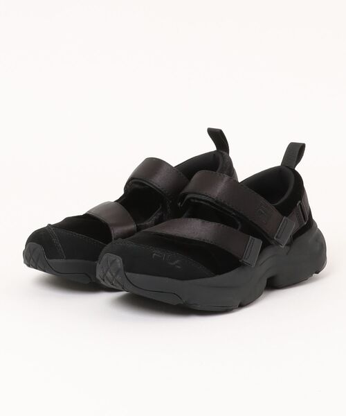 FILA(フィラ)の「FILA フィラ RAY TRAINER MJ VELVET レイトレーナーブイ2エムジェイベルベット 5XM02850H001 ABC-MART限定 *Black(スニーカー・レディース・ブラック・26.0cm/25.5cm/25.0cm/24.5cm/24.0cm/23.5cm/23.0cm/22.5cm)」の1枚目の写真