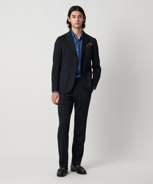 UNITED ARROWS（ユナイテッドアローズ）の「メランジ ジャージ シングル2ボタン COMFORT EASY-MODEL（テーラードジャケット・メンズ・ネイビー/ダークグレー・50/46/44/48/52）」の3枚目の写真