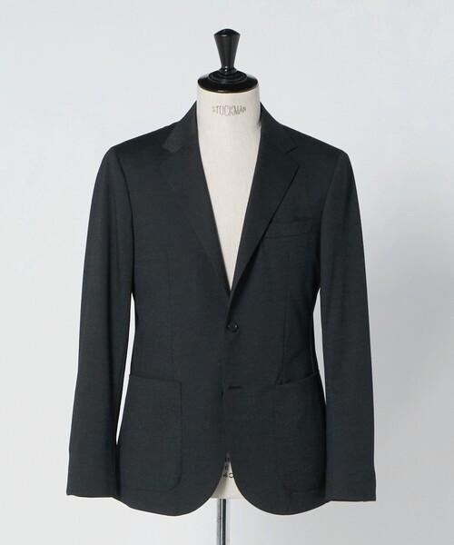 メランジ ジャージ シングル2ボタン COMFORT EASY-MODEL（セットアップ