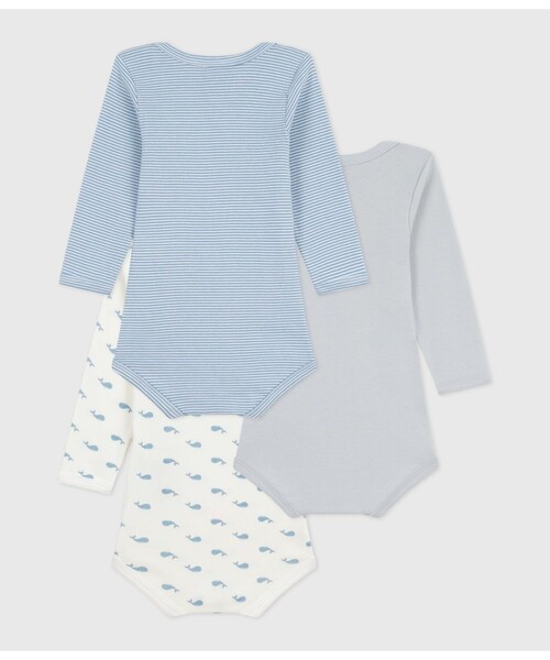 PETIT BATEAU(プチバトー)の「長袖ボディ3枚組(ロンパース・キッズ・その他1・6MONTH/12MONTH/18MONTH/24MONTH)」の2枚目の写真