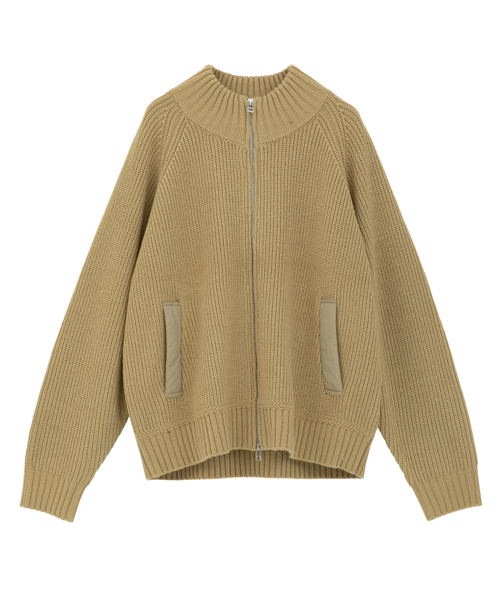 SOFFITTO(ソフィット)の「バルキージップ付ニット(カーディガン/ボレロ・レディース・ブラック/ベージュ・FREE)」の12枚目の写真