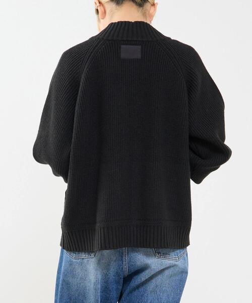 SOFFITTO(ソフィット)の「バルキージップ付ニット(カーディガン/ボレロ・レディース・ブラック/ベージュ・FREE)」の22枚目の写真