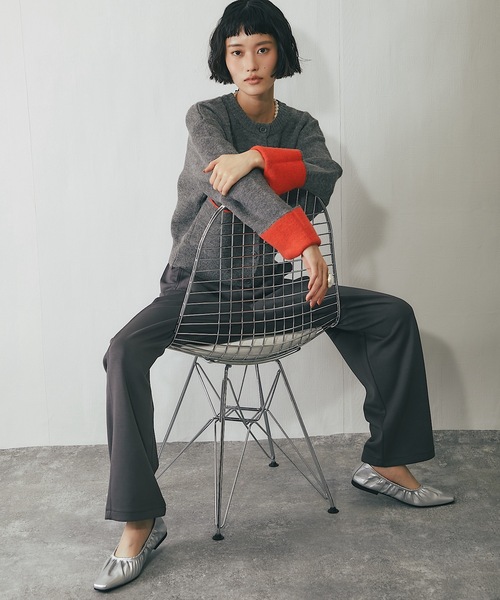 ANOTHER S(アナザーエス)の「セットアップ可ポンチカーブパンツ(その他パンツ・レディース・アイボリー/ブラック/チャコールグレー/ブラウン・M)」の13枚目の写真