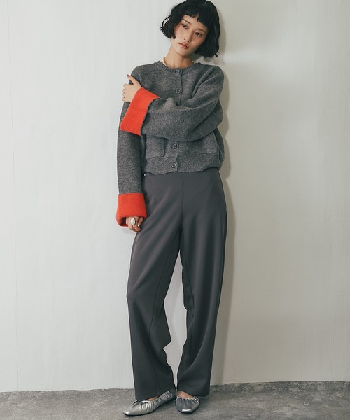 ANOTHER S(アナザーエス)の「セットアップ可ポンチカーブパンツ(その他パンツ・レディース・アイボリー/ブラック/チャコールグレー/ブラウン・M)」の14枚目の写真