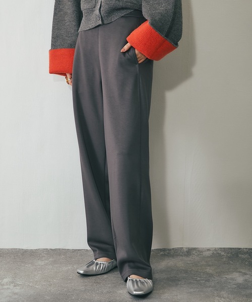 ANOTHER S(アナザーエス)の「セットアップ可ポンチカーブパンツ(その他パンツ・レディース・アイボリー/ブラック/チャコールグレー/ブラウン・M)」の9枚目の写真