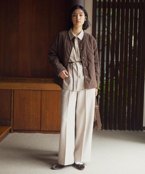 grove(グローブ)の「【カセット服】洗えるストレートワイドパンツ(その他パンツ・レディース・ブラウン系その他/ライトベージュ/ネイビー系5・02/03/04/01/05)」の11枚目の写真