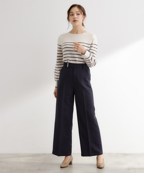 grove(グローブ)の「【カセット服】洗えるストレートワイドパンツ(その他パンツ・レディース・ブラウン系その他/ライトベージュ/ネイビー系5・02/03/04/01/05)」の18枚目の写真