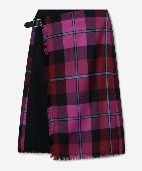 O'NEIL OF DUBLIN　ロングスカート　パープル　ピンク　ウール O'NEIL OF DUBLINロングスカートパープルピンクウール