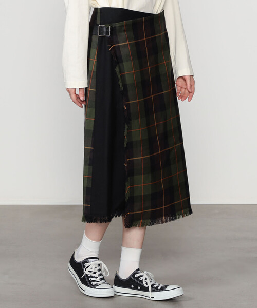 セール】O'NEIL OF DUBLIN | ウーステッドウール ラップスカート WOMEN