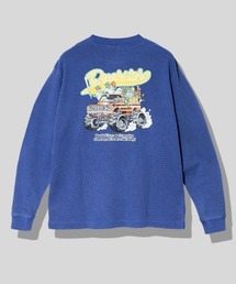 Duckster/ダックスター　ヴィンテージ調 ワッフル L/S TEE（TEAMDUCKSTER）