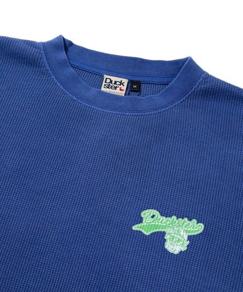 go slow caravan(ゴースローキャラバン)の「Duckster/ダックスター ヴィンテージ調 ワッフル L/S TEE(TEAMDUCKSTER)(Tシャツ/カットソー・メンズ・ブラック/ホワイト/ブルー系その他・MEDIUM/LARGE/X-LARGE)」の10枚目の写真