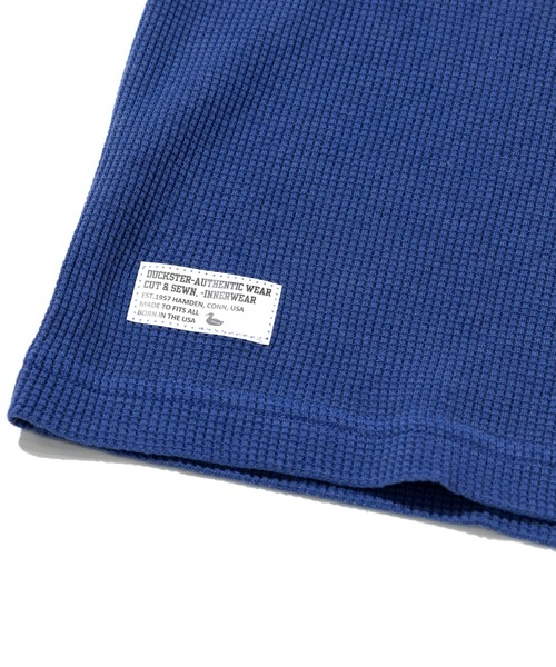 go slow caravan(ゴースローキャラバン)の「Duckster/ダックスター ヴィンテージ調 ワッフル L/S TEE(TEAMDUCKSTER)(Tシャツ/カットソー・メンズ・ブラック/ホワイト/ブルー系その他・MEDIUM/LARGE/X-LARGE)」の14枚目の写真