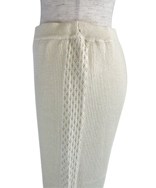 MAISON ELLIE(メゾンエリー)の「line crochet knit flare pants(その他パンツ・レディース・ミント/ブラック/アイボリー・FREE)」の10枚目の写真