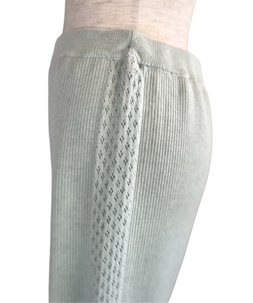 MAISON ELLIE(メゾンエリー)の「line crochet knit flare pants(その他パンツ・レディース・ミント/ブラック/アイボリー・FREE)」の11枚目の写真