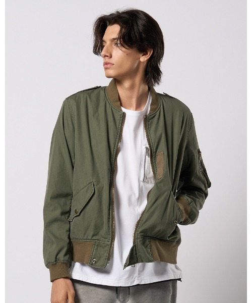 wjk(ダヴルジェイケイ)の「vintage L-2B(MA-1・メンズ・ダークグレー/ブラック/カーキ・SMALL/MEDIUM/LARGE/X-LARGE)」の3枚目の写真
