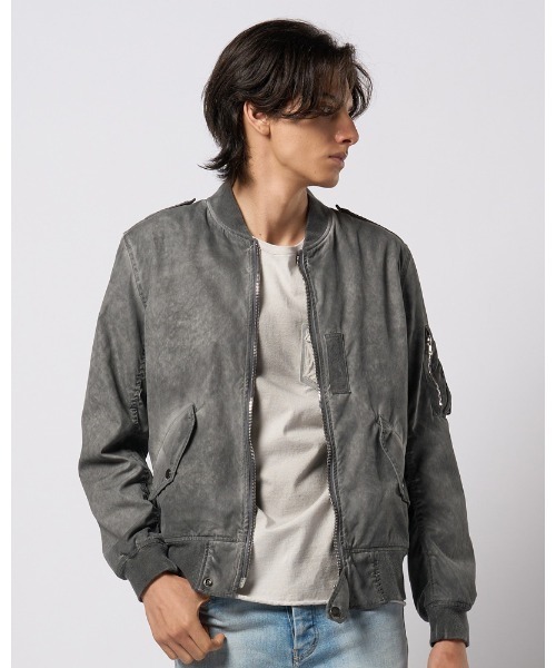 wjk(ダヴルジェイケイ)の「vintage L-2B(MA-1・メンズ・ダークグレー/ブラック/カーキ・SMALL/MEDIUM/LARGE/X-LARGE)」の2枚目の写真