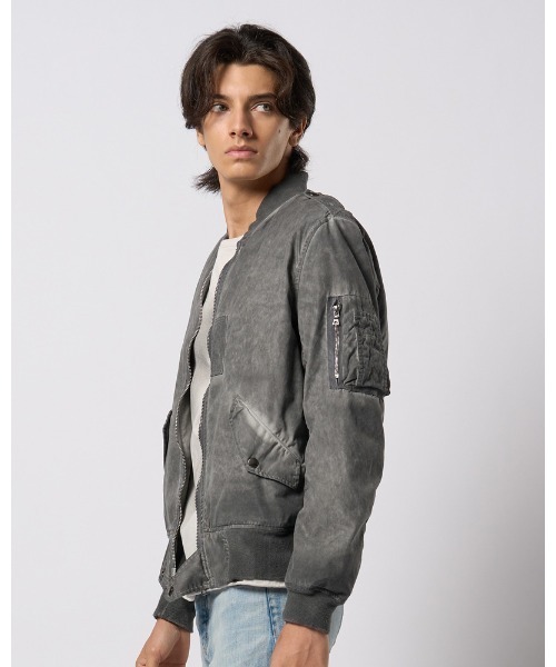 wjk(ダヴルジェイケイ)の「vintage L-2B(MA-1・メンズ・ダークグレー/ブラック/カーキ・SMALL/MEDIUM/LARGE/X-LARGE)」の4枚目の写真