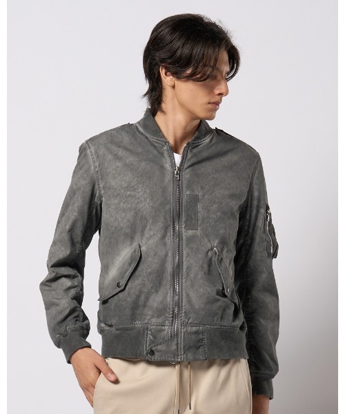 wjk(ダヴルジェイケイ)の「vintage L-2B(MA-1・メンズ・ダークグレー/ブラック/カーキ・SMALL/MEDIUM/LARGE/X-LARGE)」の6枚目の写真