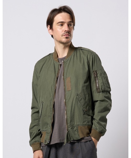wjk(ダヴルジェイケイ)の「vintage L-2B(MA-1・メンズ・ダークグレー/ブラック/カーキ・SMALL/MEDIUM/LARGE/X-LARGE)」の11枚目の写真