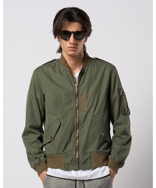 wjk(ダヴルジェイケイ)の「vintage L-2B(MA-1・メンズ・ダークグレー/ブラック/カーキ・SMALL/MEDIUM/LARGE/X-LARGE)」の14枚目の写真